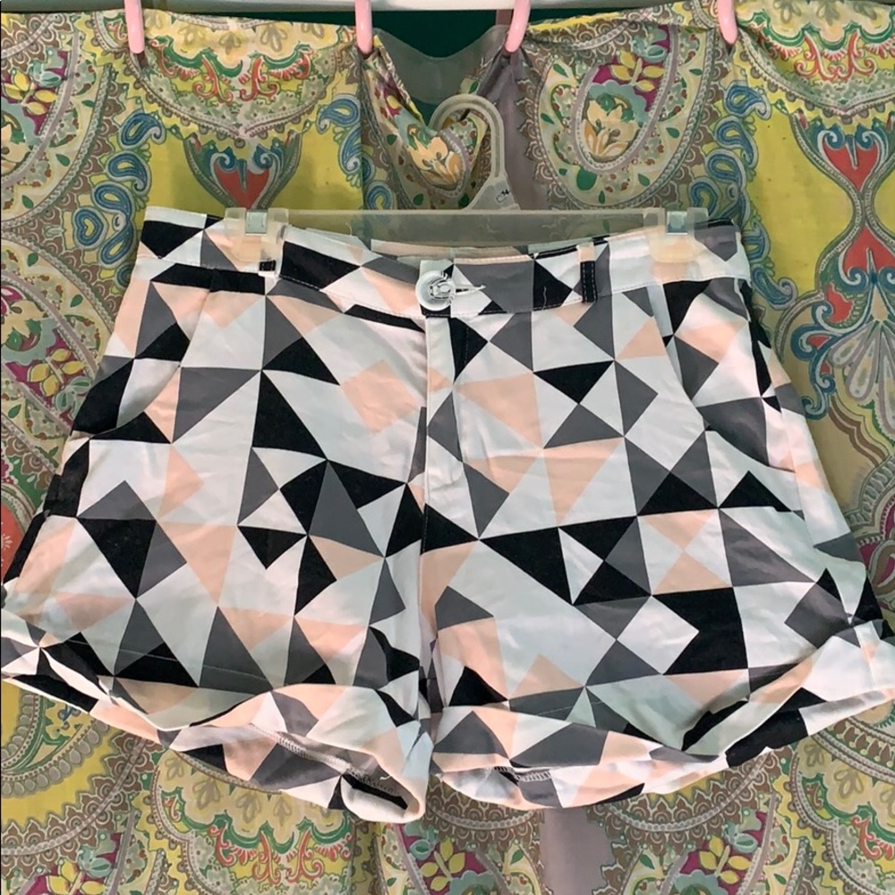 Barely worn geometric shorts from Francesca’s